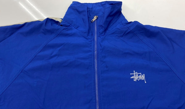 ステューシー STUSSY OLD USA製 STUSSY SPORT JACKET オールド ステューシー スポーツ ジャケット 青 ジャケット ロゴ ブルー Lサイズ 104MT-1967