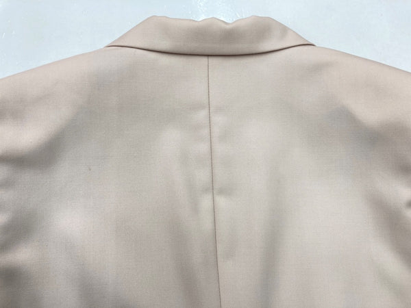 アニュアンス  anuans ウール ブレンド シングルジャケット テーラード フォーマル オフィスカジュアル PINK BEIGE ピンクベージュ  1523501341-0 ジャケット 無地 ベージュ フリーサイズ 104LT-128