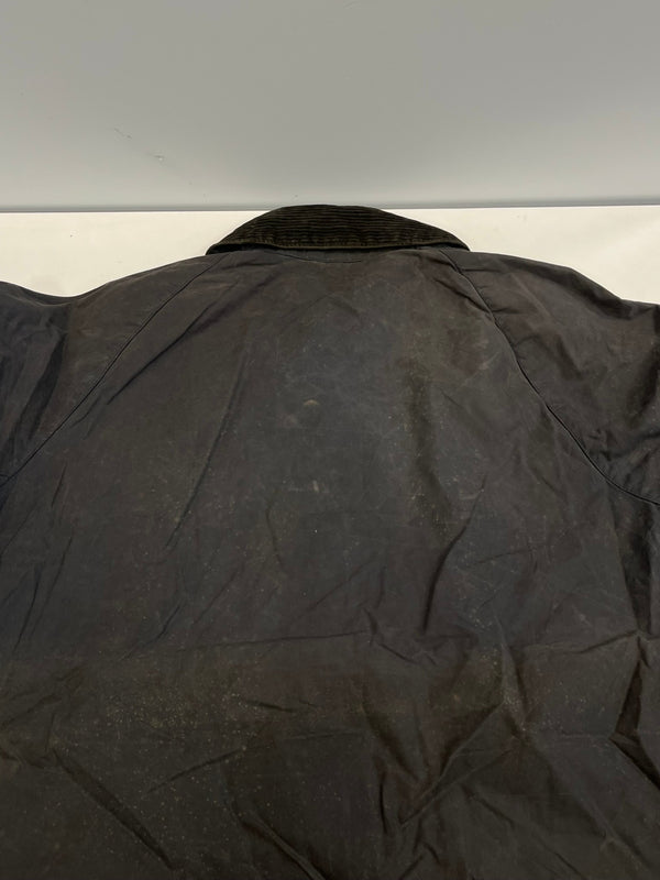 バブアー BARBOUR 90's 90年代 3ワラント BEAUFORT ビューフォート ワックス コットン オイルドジャケット ハーフコート VINTAGE ヴィンテージ A155 C38 ジャケット ネイビー 101MT-5339