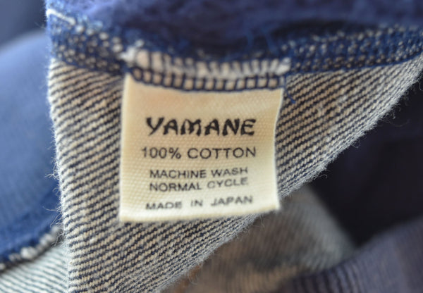 エヴィス EVISU ペイント スウェット デニム ジップアップ トレーナー茄子紺 38 ジャケット ブルー 103MT-2456