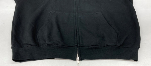 サプライヤー SUPPLIER × ECOSYS エコシス SKULL FULL ZIP HOODIE スカル フルジップ フーディ パーカー 黒 パーカ 刺繍 ブラック Lサイズ 104MT-1587