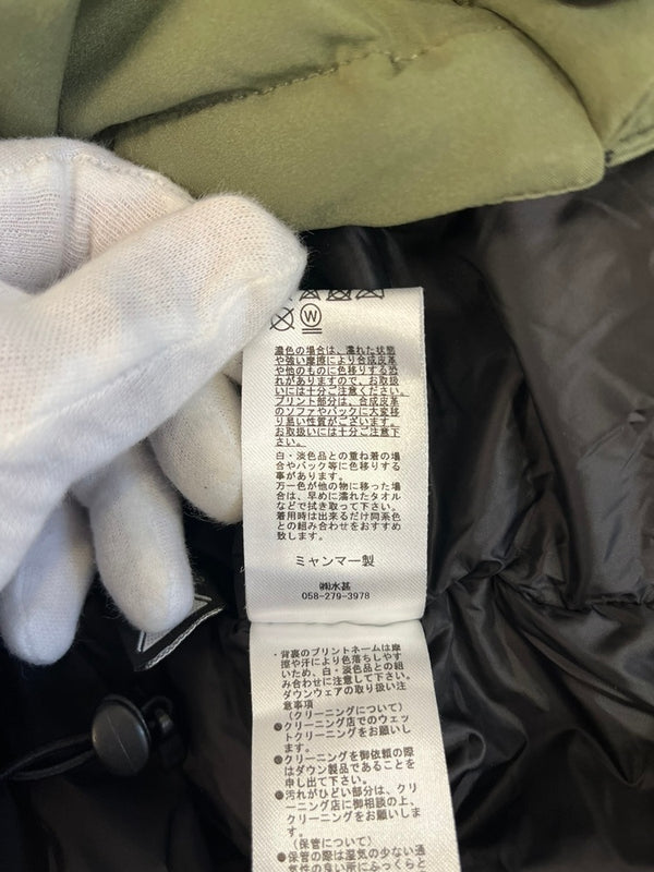 ファーストダウン FIRST DOWN FREAK’S STORE フリークスストア 別注 パネルショートダウンジャケット 642511C ジャケット カーキ Sサイズ 101MT-5089