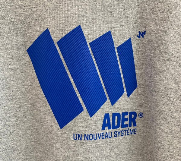 アーダーエラー ADER ERROR Block logo sweatshirt スウェット ロゴ グレー A1サイズ 201MT-2356