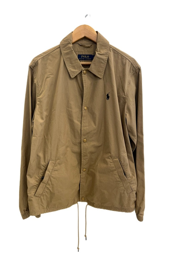 ラルフローレン RalphLauren coach jacket コーチジャケット コットン ジャケット ベージュ Mサイズ 101MT-4384