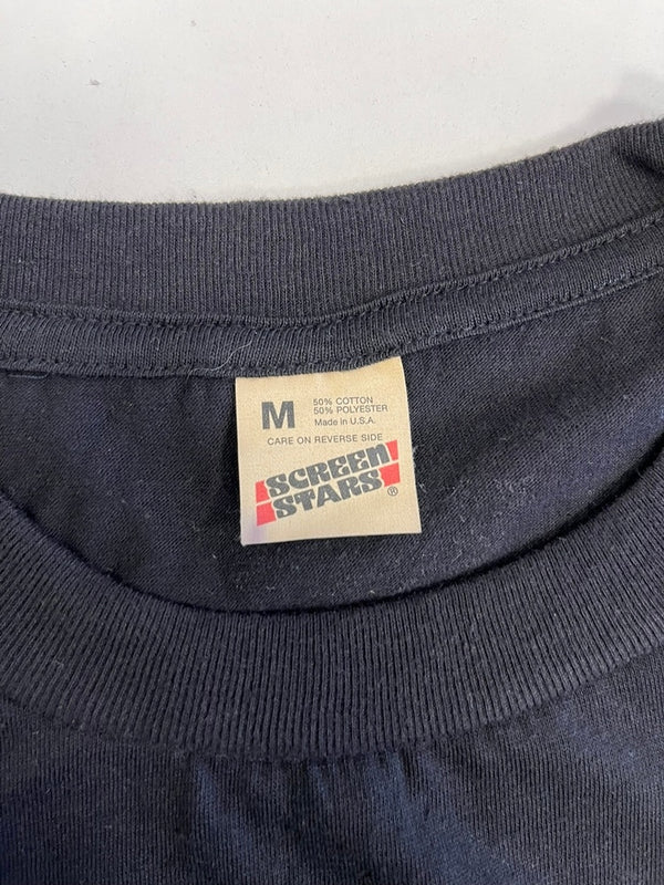 ハーレーダビッドソン Harley-Davidson 80s 80's SCREEN STARS USA製 スカルローズ プリントTシャツ ヴィンテージ Tシャツ ブラック Mサイズ 101MT-4934