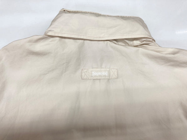 シュプリーム SUPREME 19SS Highland Jacket ハイランド ライトアウター ジップアップ フーディ ポケット 収納式フード コットン IVORY アイボリー ジャケット ロゴ ベージュ Mサイズ 104MT-1947