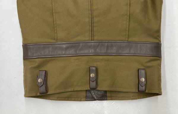 ジェラード JELADO Jackass Vest ジャッカス ベスト ライダース Dポケット コットングログラン ホースハイド サイズ 38 ベスト 無地 カーキ 104MT-1545