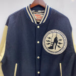 【曜日割引対象外】 ヒステリックグラマー HYSTERIC GLAMOUR 80's HYSTERIC ET-VOUS Wool Leather Varsity Jacket ジャケット ブラック 1サイズ 201MT-4605 VB