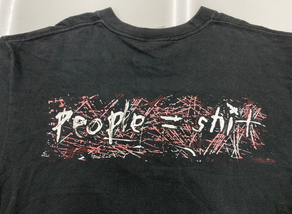 バンド band 00s 00年代 Slipknot スリップノット バンT BLUE GRAPE 両面プリント 黒 Tシャツ プリント ブラック XLサイズ 104MT-1795