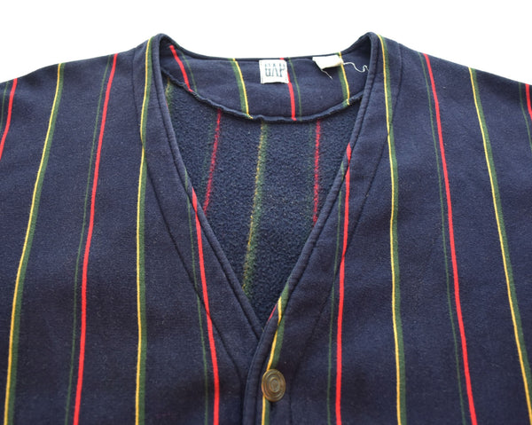 ギャップ GAP 90s OLD GAP スウェットカーディガン メタルボタン 90's カーディガン ネイビー Lサイズ 103MT-3028