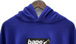 アベイシングエイプ  A BATHING APE SMOOTH LOGO RELAXED FIT HOODIE 001PPJ201005M パーカ パープル XLサイズ 201MT-3007