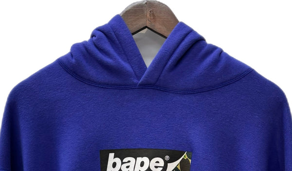 アベイシングエイプ  A BATHING APE SMOOTH LOGO RELAXED FIT HOODIE 001PPJ201005M パーカ パープル XLサイズ 201MT-3007