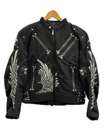 ニコクドウ 弐黒堂 ライドジャケット 刺繍 バイカー バイク ジャケット ブラック Lサイズ 101MT-5394