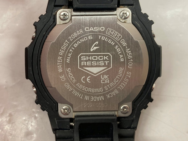 ジーショック G-SHOCK CASIO カシオ 20気圧防水 耐衝撃構造 steel back 腕時計 ウォッチ 3495 黒 GW-M5610U メンズ腕時計ブラック 104T-8