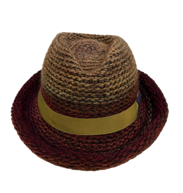 カシラ CA4LA ニットハット 毛糸 JUN01121 帽子 レディース帽子 ハット マルチカラー ワインレッド 101hat-187