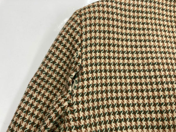 ヴィンテージ vintage 50's Harris Tweed ハリスツイード テーラードジャケット 千鳥柄 くるみボタン オーブ無しタグ 表記なし ジャケット チェック ベージュ 104MT-678