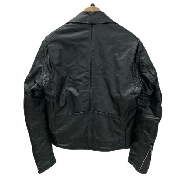 US古着 Steer Brand レザーダブルライダースジャケット ブラック 38サイズ 201MT-4672