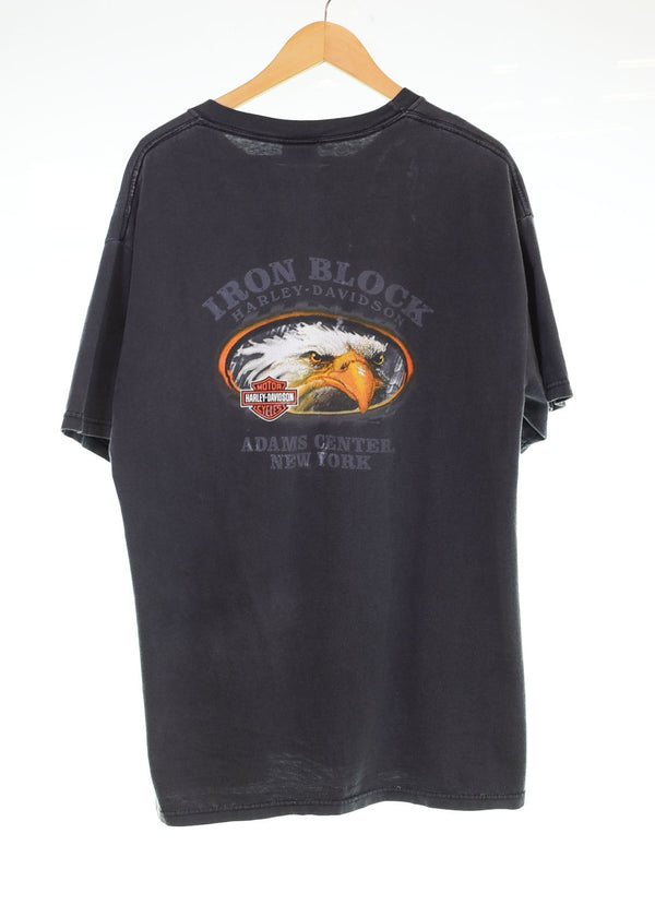 ハーレーダビッドソン Harley Davidson 2000年代 00's イーグル Eagle Tシャツ グレー Lサイズ 103MT-2842