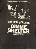 バンド band 90's 90年代 Hanes The Rolling Stones GIMME SHELTER ローリングストーンズ プロモ ヴィンテージ Vintage　 Tシャツ ブラック Sサイズ 101MT-3914