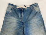 モンクレール MONCLER パームエンジェルス PALM ANGELS PANTALONE フリンジ デニムパンツ ジーンズ ジーパン コラボ I209L2A00001 M3414 デニム ブルー サイズ38 101MB-544