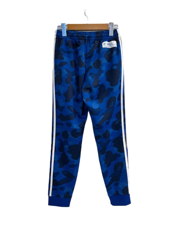 ア ベイシング エイプ A BATHING APE アディダス adidas BAPE TRACK PANTS ベイプ トラックパンツ カモフラ 迷彩 サルカモ 青 DP0190 ボトムスその他 ブルー Sサイズ 101MB-718