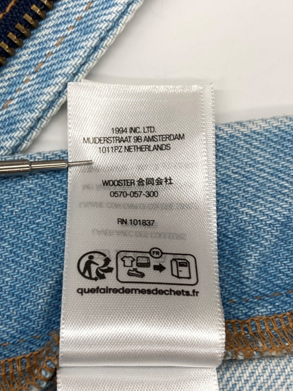 シュプリーム SUPREME 24SS Baggy Jean Washed Indigo バギー ジーンズ ワイド デニム パンツ ロゴ デニム ブルー サイズ 36 104MB-312