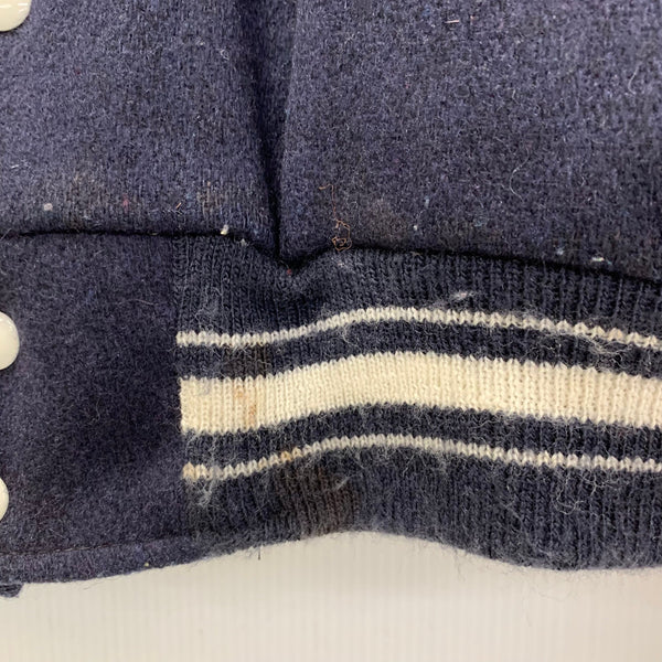 バトウィン BUTWIN スタジャン ジャケット ネイビー Lサイズ 201MT-4372