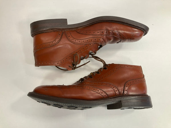 トリッカーズ Trickers THE JACK COLLECTION GHILLIE BOOTS ギリーブーツ ウィングチップ フルブローグ カントリー MADE IN ENGLAND イングランド製 英国製 6012 メンズ靴 ブーツ カントリー ブラウン UK7 101sh-2214