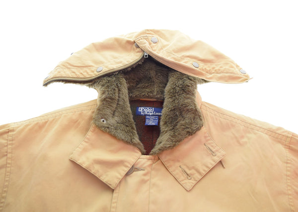 ラルフローレン RalphLauren M-41 ブランケット ボア ウエストベルト コート ベージュ Mサイズ 103MT-2541