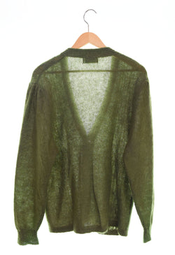 ヴィンテージ Vintage 80s Dsneva de PUNIPIA モヘアカーディガン ユーロ 80's Mohair EURO  セーター グリーン 103MT-2629