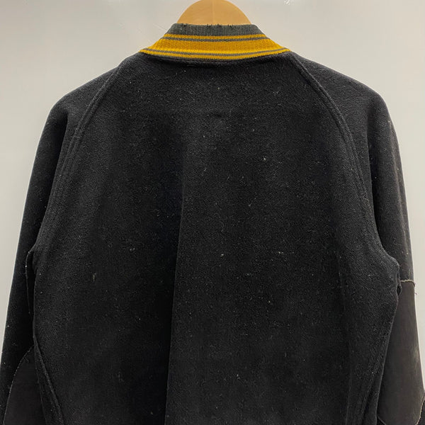 【曜日割引対象外】 チャンピオン Champion 50's ランタグ ヴィンテージ スタジャン エルボーパッチ ジャケット ブラック 40サイズ 201MT-4650 VB