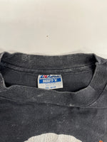 ハーレーダビッドソン Harley-Davidson 90s USA製 EAGLE GRAPHIC 鷲 EAGLE 両面プリント 半袖カットソー 袖シングル 墨黒 XXL Tシャツ ブラック 3Lサイズ 101MT-4927