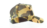 アベイシングエイプ A BATHING APE CAMO 猿顔 迷彩 ロゴ スナップバック メッシュ キャップ 帽子 メンズ帽子 キャップ ブラウン 103H-42