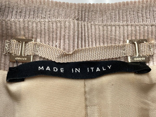 グッチ GUCCI トムフォード期 90s~00s Vintage ヴィンテージ ピークドラペル フォーマル スーツ 2B シングル コーデュロイ シルク コットン BEIGE 135205.ZI023 ジャケット ベージュ SIZE40 104LT-182