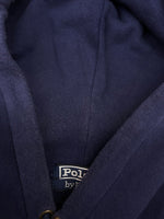 ラルフローレン RalphLauren 90s POLO BEAR HOODY ポロ ベア フーディー パーカー プルオーバー バスケ 薄手 スウェット 紺 パーカ プリント ネイビー Mサイズ 104MT-2065