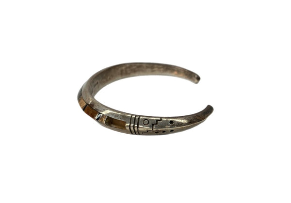 インディアンジュエリー Indian Jewelry Silver Bangle シルバー バングル wylie secatero ナバホ族 ブレスレッド 925 銀 メンズジュエリー インディアンジュエリー 総柄 シルバー 104A-71