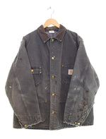 カーハート Carhartt 90s michigan chore coat ミシガンチョアコート ダックカバーオール 90's 襤褸 雰囲気 ジャケット ブラック 103MT-3350