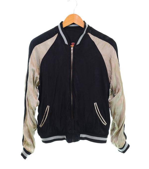 ラッキーサーティーン LUCKY13 スカル リバーシブル スカジャン SKULL Souvenir Jacket Reversible サイコロ ダイス lucky thirteen ジャケット ブラック Sサイズ 103MT-2573