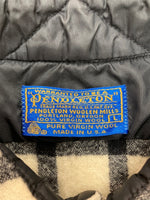 ペンドルトン PENDLETON 70s WOOL CHECK SHIRT ウール チェック シャツ ネルシャツ USA製 長袖 ボタン 薄茶 長袖シャツ チェック ベージュ Lサイズ 104MT-1540