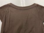 バーバリー Burberry ロンドン London 三陽商会 フレンチスリーブ ドレス French Sleeve Dress ゴールドボタン ノバチェック BROWN 茶色 FMA90-562-55 ワンピース 無地 ブラウン SIZE40 104LT-125