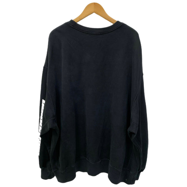 イージー YEEZY SEASON 4 袖プリント KW4C203 スウェット ブラック XLサイズ 201MT-4258