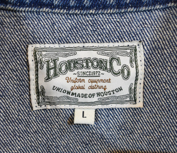 ヒューストン HOUSTON SOUVENIR DENIM VIETNAM JACKET スーベニア デニム ベトナム ジャケット Gジャン ベトジャン 50461 L ジャケット ブルー 103MT-3456