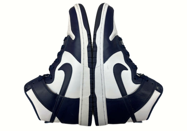 ナイキ NIKE 21年製 DUNK HI RETRO Championship Navy ダンク ハイ レトロ チャンピオンシップ ネイビー 白 紺 DD1399-104 メンズ靴 スニーカー ホワイト 27cm 104-shoes617