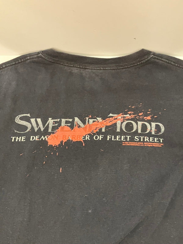 ヴィンテージ Vintage 00s 00's anvil sweeney todd スウィーニートッド　Movie ホラー映画 ムービーT XL Tシャツ プリント ブラック LLサイズ 101MT-2482