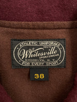 ホワイツビル Whitesville WOOL KNIT AWARD JACKET ウール ニット アワード ジャケット ボタン スタジャン アウター ワインレッド 赤 WV13126 サイズ 38 ジャケット ワンポイント レッド 104MT-1437