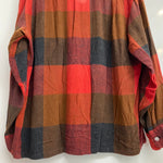 【曜日割引対象外】 ヴィンテージ vintage TOWN CRAFT PENNEY'S 60's 船タグ チェック レーヨンプルオーバー 長袖シャツ レッド Lサイズ 201MT-4700 VB