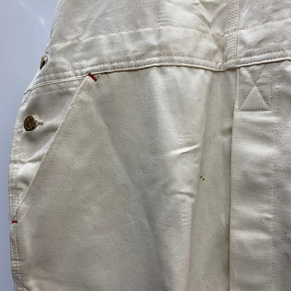【曜日割引対象外】 カーハート Carhartt 80's USA製 オーバーオール 100周年 64310 つなぎ・オーバーオール ホワイト 40×34サイズ 201MB-1008 VB