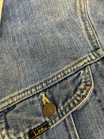 リー Lee 90s 90's STORM RIDER 60s復刻 裏地ブランケット デニムジャケット トラッカージャケット インディゴ 青 ヴィンテージ ジャケット ブルー Mサイズ 101MT-5130