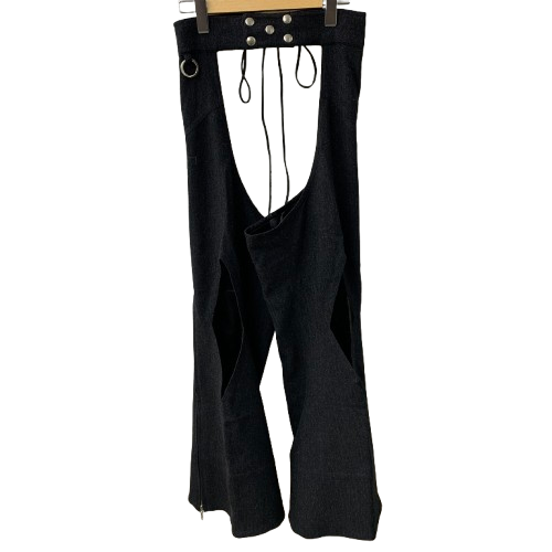 エムエーエスユー MASU 23SS TOWN CHAPS レイヤードパンツ ボトムスその他 ブラック 44サイズ 201MB-1163