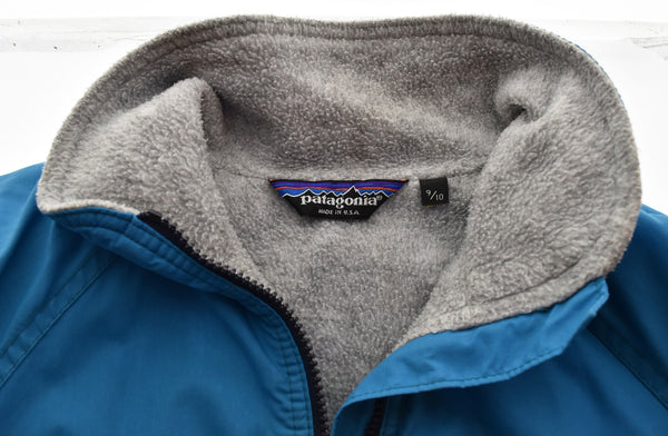 パタゴニア PATAGONIA 80'S シェルドシンチラ USA製 vintage ナイロンジャケット フリース 45910 ジャケット ブルー 103MT-3037
